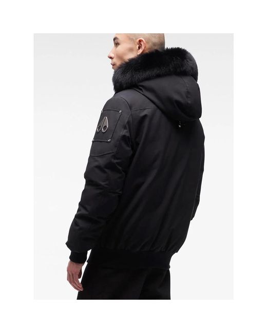 Moose Knuckles Black Winter Jackets for men
