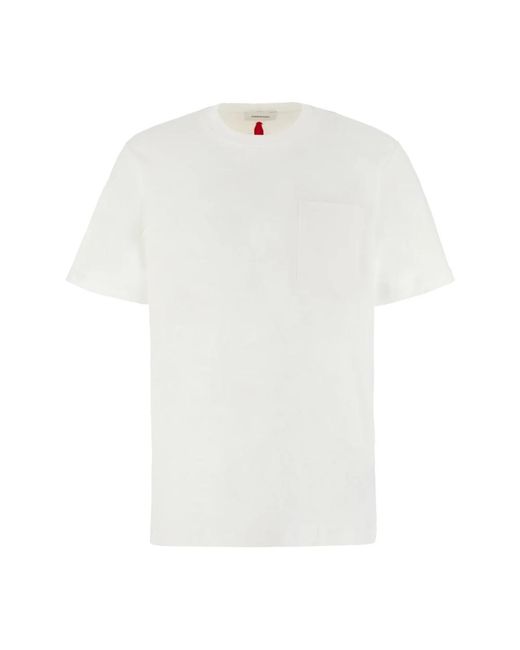 Ferragamo Tops ,Wit ,Katoen Katoenen T-Shirt in het White voor heren