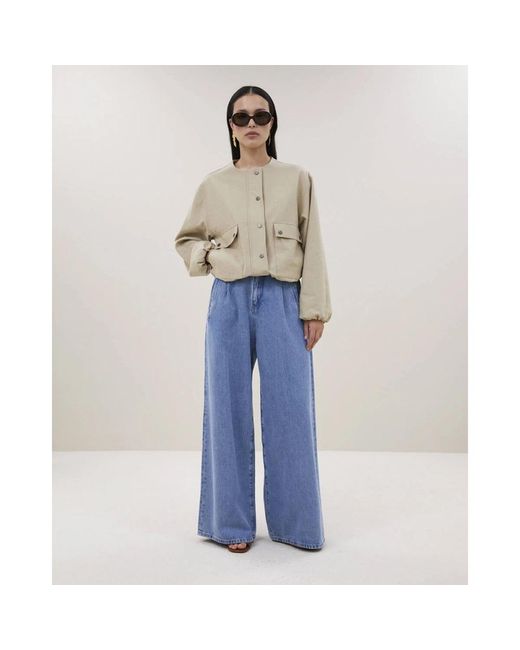 By-Bar Maggie Canvas Jacket in het Natural