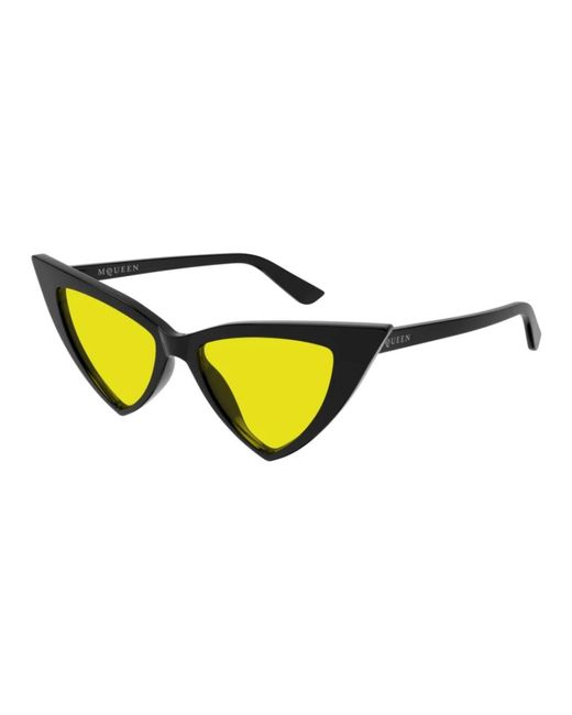 Alexander McQueen Yellow Sunglasses