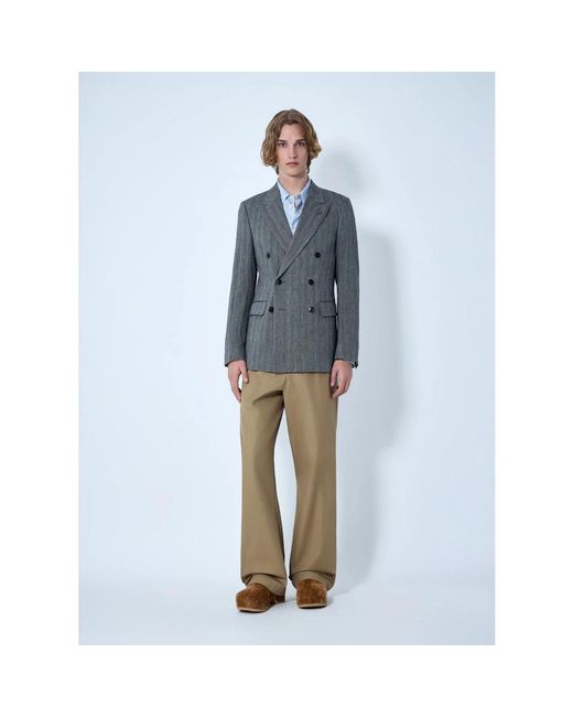 Dries Van Noten Blue Blazers for men