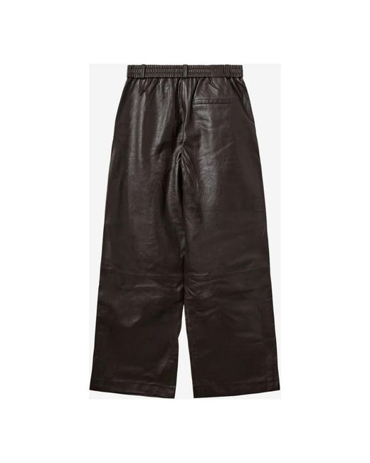 THE GARMENT Black Leather Trousers