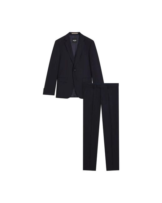 Single Breasted Suits HUGO de hombre de color Black