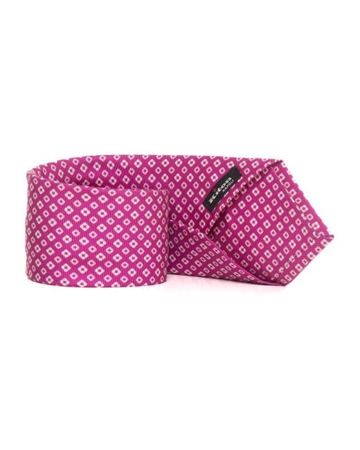 Ties Kiton pour homme en coloris Pink