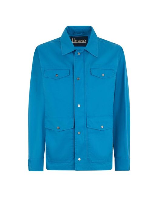 Herno Blue Light Jackets for men