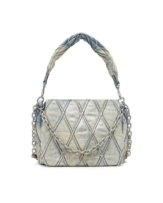 DIESEL Gray Shoulder Bags