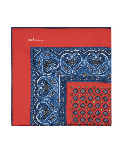 Silky Scarves Kiton de hombre de color Red