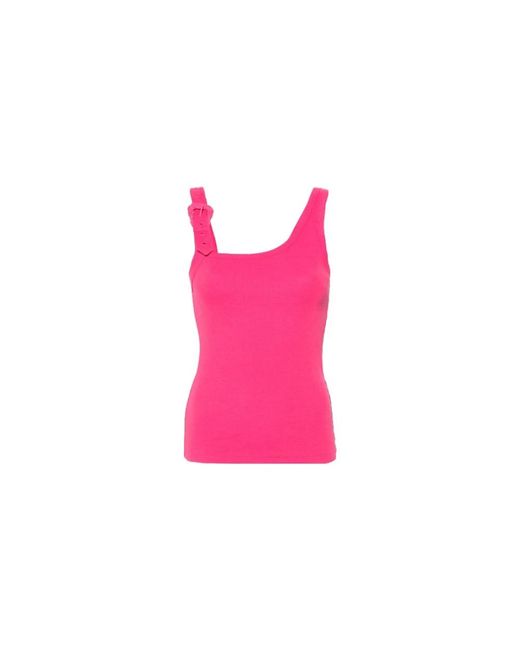 Versace Pink Sleeveless Tops