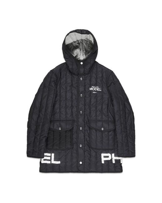 Philippe Model Winter Jackets in het Black voor heren
