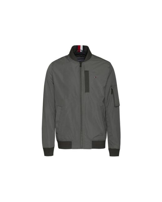 Tommy Hilfiger Gray Bomber Jackets for men