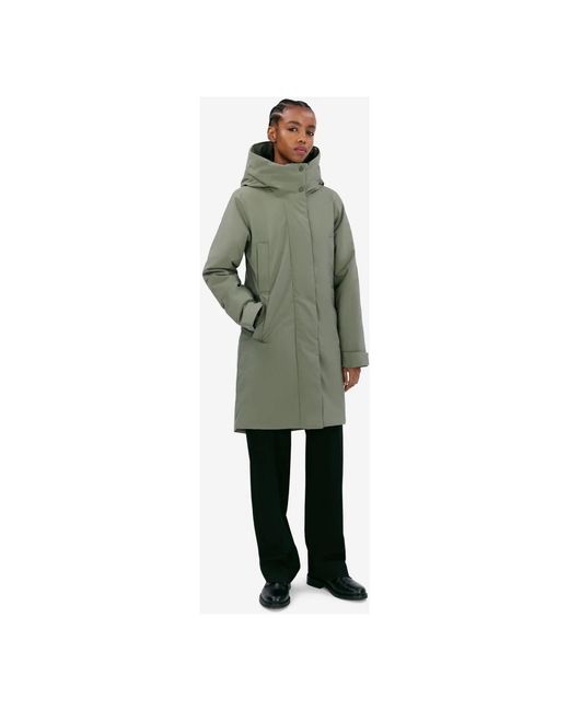 Elvine Jassen ,Groen ,Polyester Elegante Waterdichte Jas Met Gerecyclede Isolatie in het Green