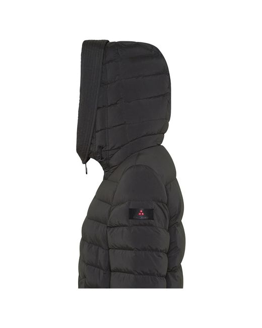 Chaqueta De Plumas Con Capucha Y Piel Para Mujer, Mujer, Talla Peuterey de color Black