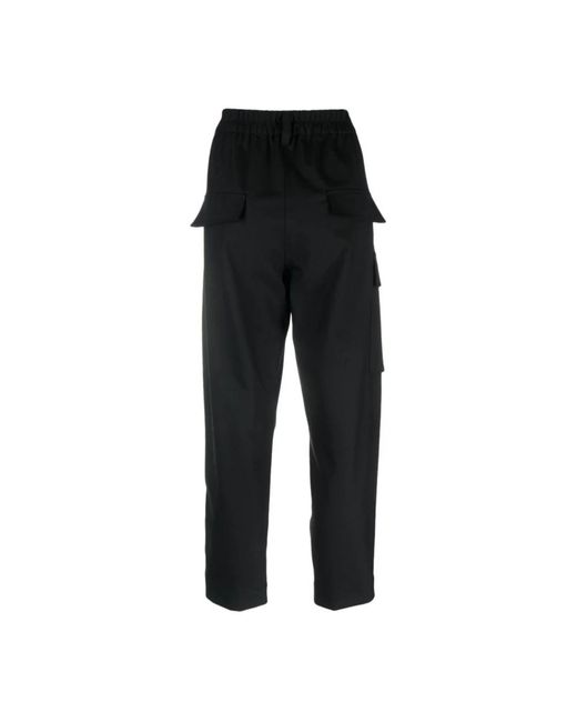 Trousers > cropped trousers Tela en coloris Black