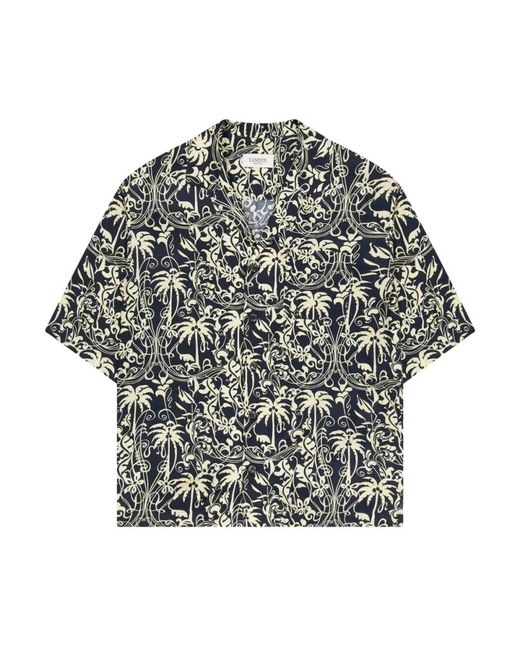 Laneus Gray Short Sleeve Shirts for men