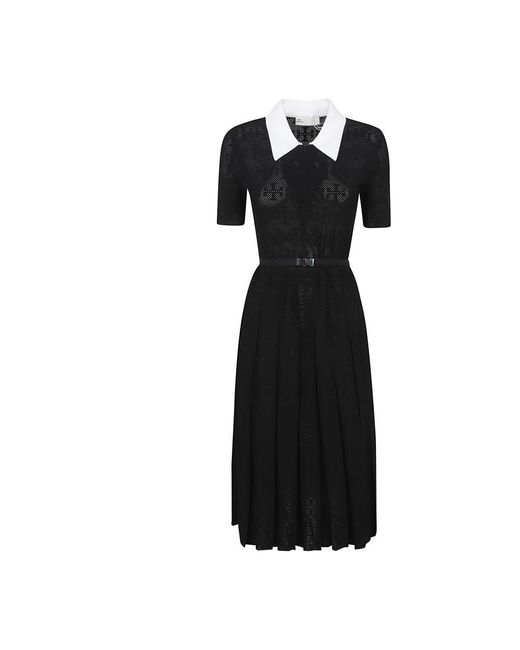 Knitted Dresses Tory Burch de color Black