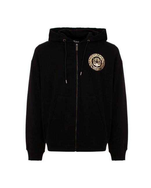 Just Cavalli Black Zip-Throughs for men