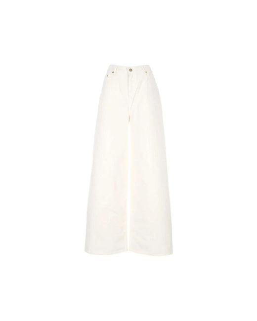 Golden Goose Deluxe Brand White Wide Jeans