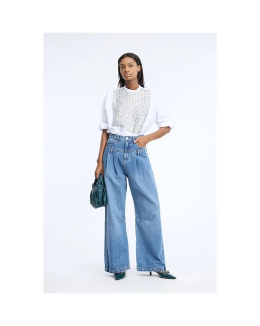 Munthe Blue Wide Jeans