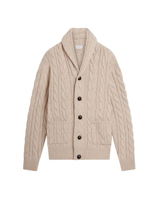 Ballantyne Cardigans in het Natural voor heren
