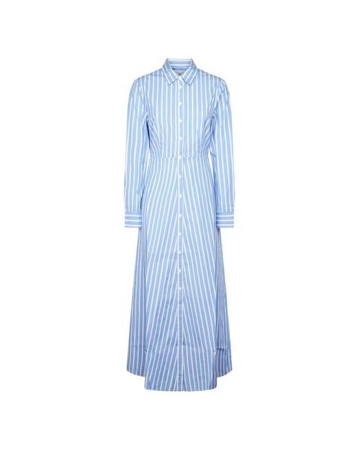 Mc2 Saint Barth Blue Shirt Dresses