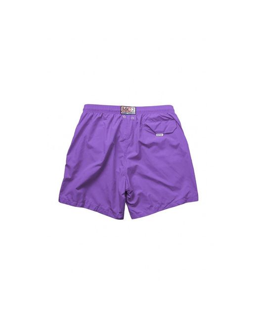 Costumi da bagno illuminanti in stile pantone di Mc2 Saint Barth in Purple da Uomo