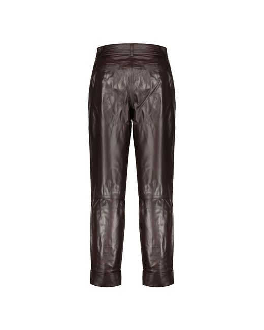 Leather Trousers Moorer de color Gray