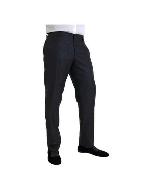 Dolce & Gabbana Black Suit Trousers for men