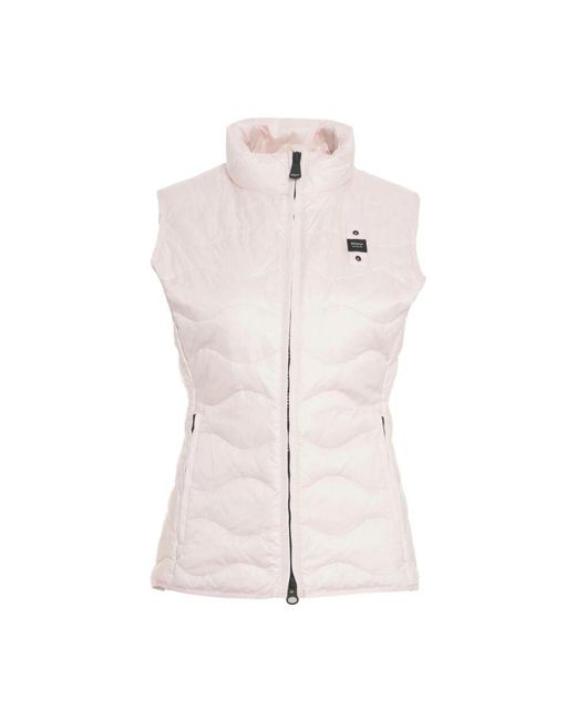 Blauer Pink Rosa steppweste weste