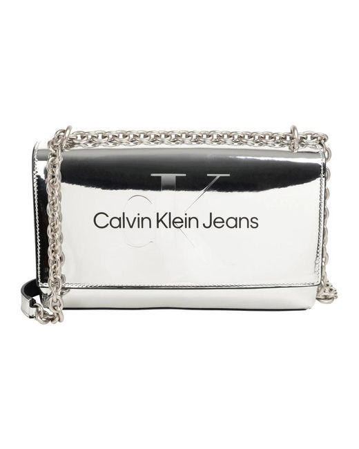 Calvin Klein Metallic Cross Body Bags