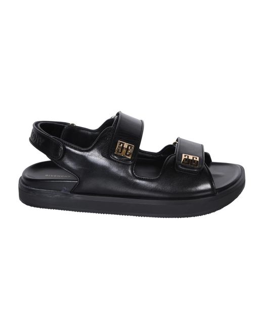 Givenchy Black Flat Sandals