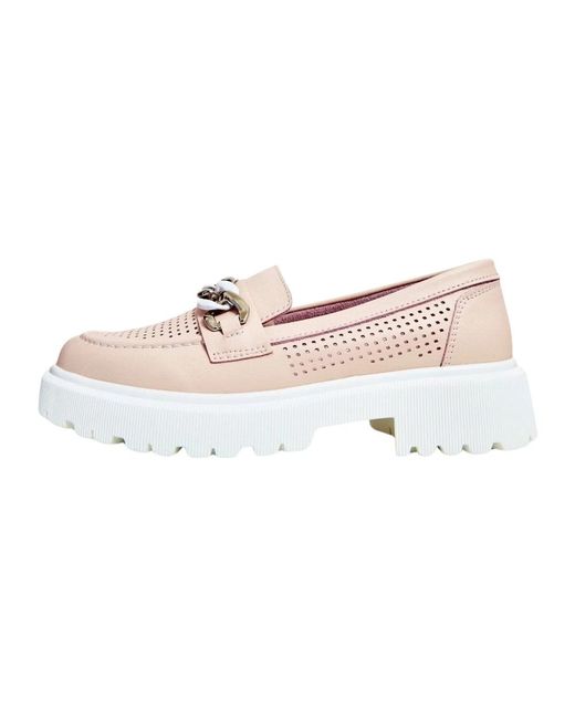 Loafers CESARE GASPARI de color Pink