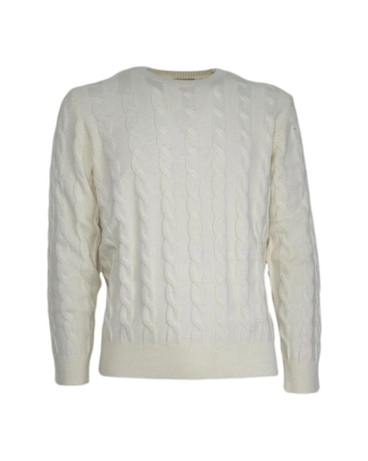 Cashmere Company Gray Round-Neck Knitwear for men