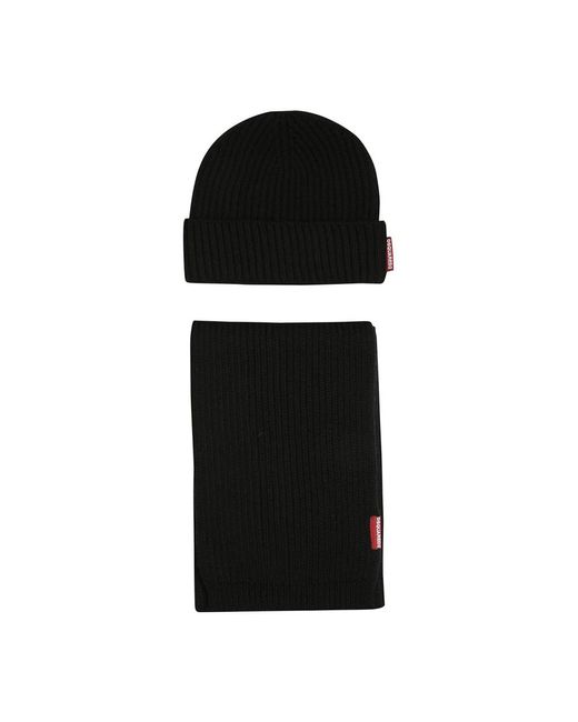 DSquared² Wollen Sjaal En Hoed Set in het Black voor heren