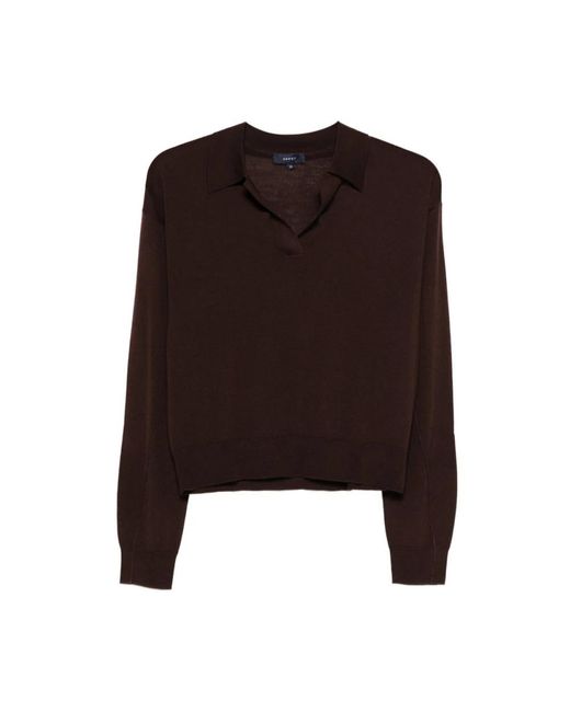 Soeur Brown V-Neck Knitwear