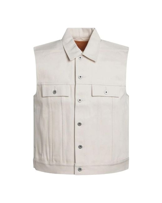 Rick Owens White Vests for men
