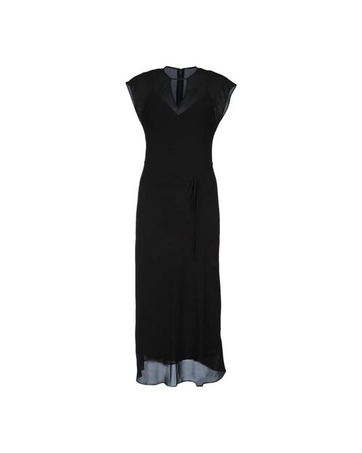 Maxi Dresses Calvin Klein en coloris Black