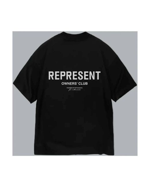 T-Shirts Represent de hombre de color Black