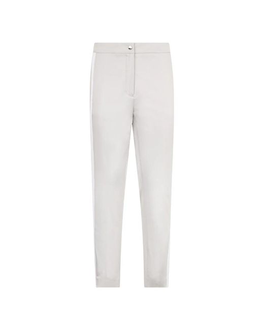 Moorer White Cropped Trousers