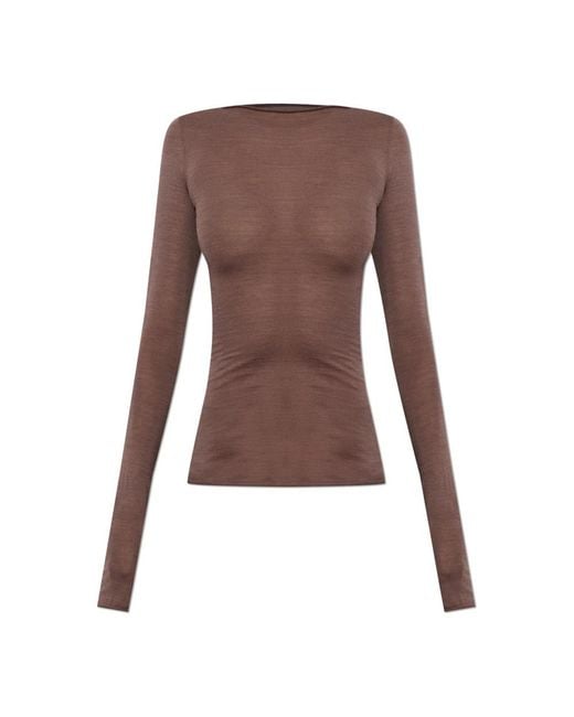 Rick Owens Ls T in het Brown