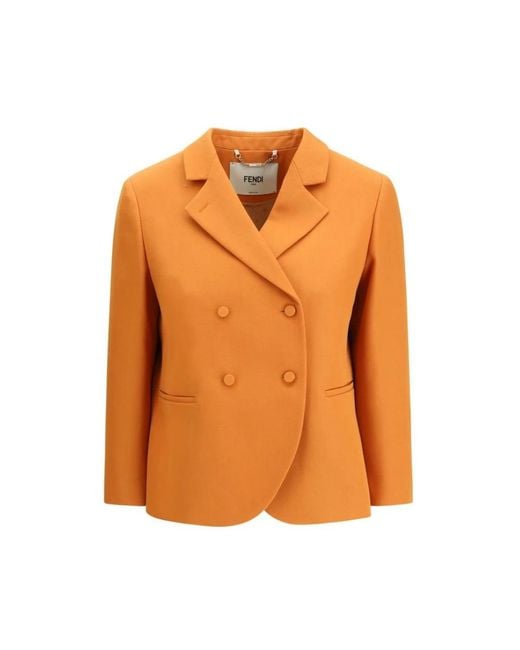 Fendi Orange Blazers
