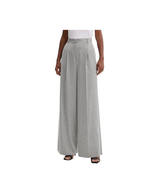 Marella Gray Wide Trousers