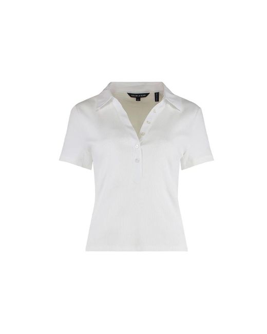 Veronica Beard Tops ,Wit ,Katoen Kearney Button-Down Tee in het White