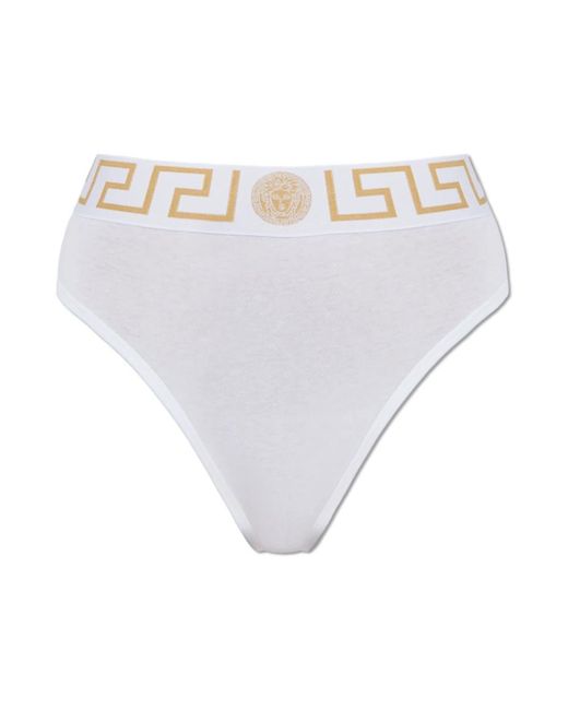 Versace Ondergoed ,Wit ,Katoen Katoenen Slips in het White