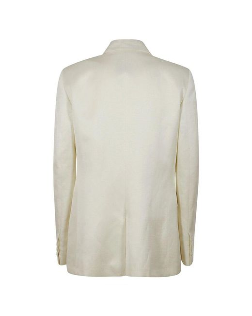 PT Torino Gray Cremefarbene Leichte Sommerjacke