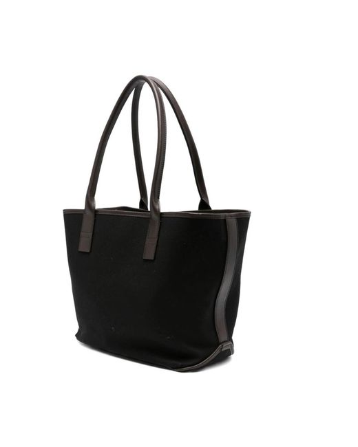 Hogan Black Shopping Bags