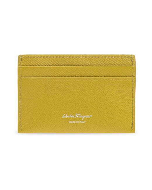 Ferragamo Yellow Wallets & Cardholders