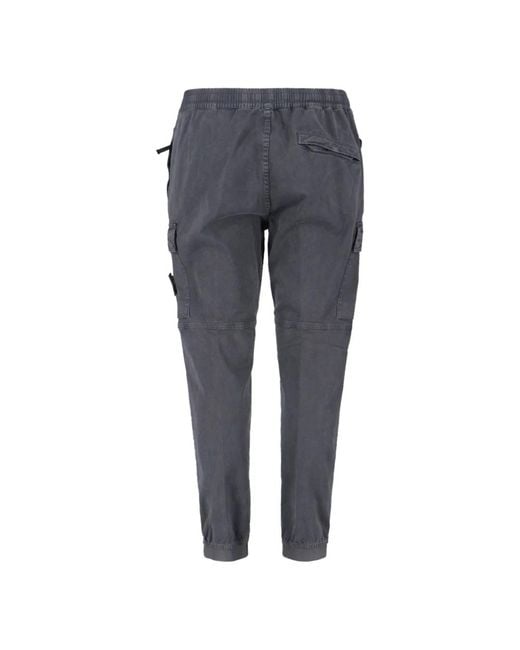 Stone Island Hose Mit Abzeichen in Gray für Herren