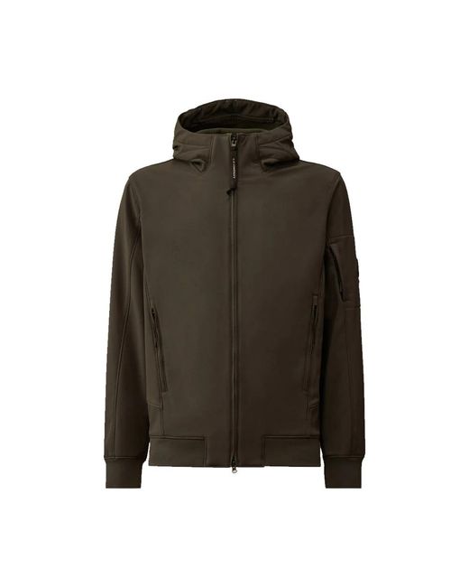 C P Company Jassen ,Grijs ,Polyester Shell-R Hooded Jacket in het Green voor heren