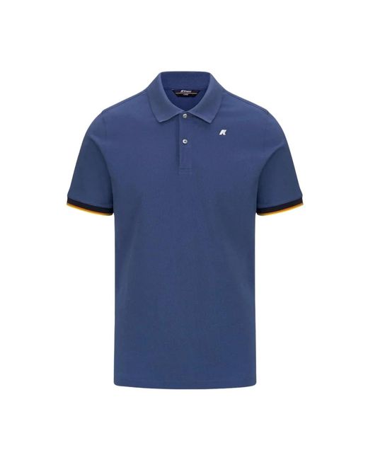 K-Way Vincent Polo in het Blue voor heren