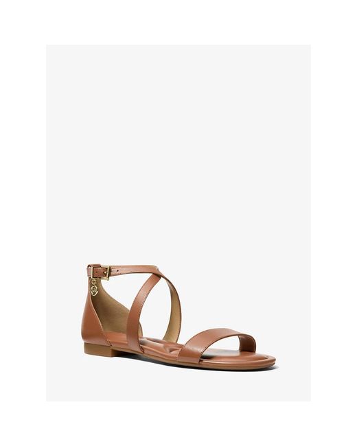 Michael Kors Brown Flat Sandals